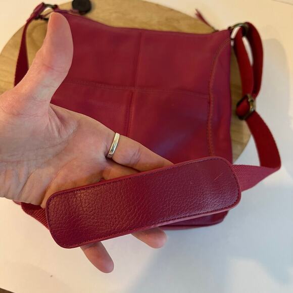 The Sak Lucia Pink Genuine Leather Medium Crossbody Bag - Picture 5 of 13